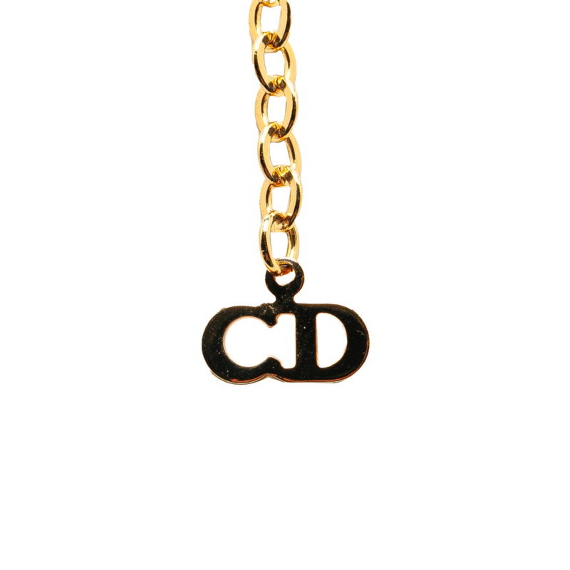 Christian Dior Dior CD Necklace Gold Plated Women's