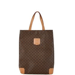 Celine Macadam Tote Bag Handbag Brown PVC Leather Women's CELINE