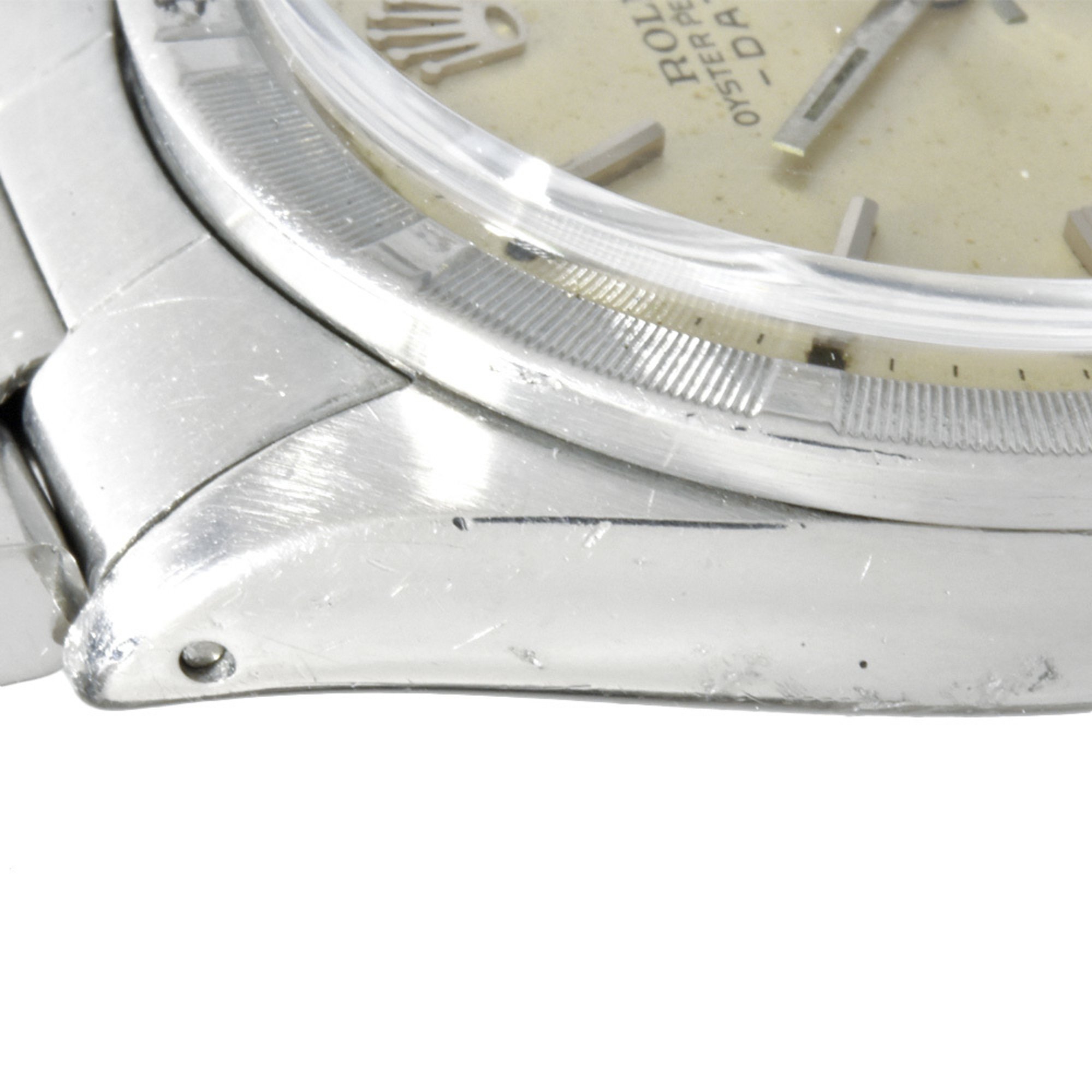 Rolex ROLEX 1501 Oyster Perpetual Date 28 series (manufactured around 1969) Wristwatch Automatic Silver dial Engine turned bezel