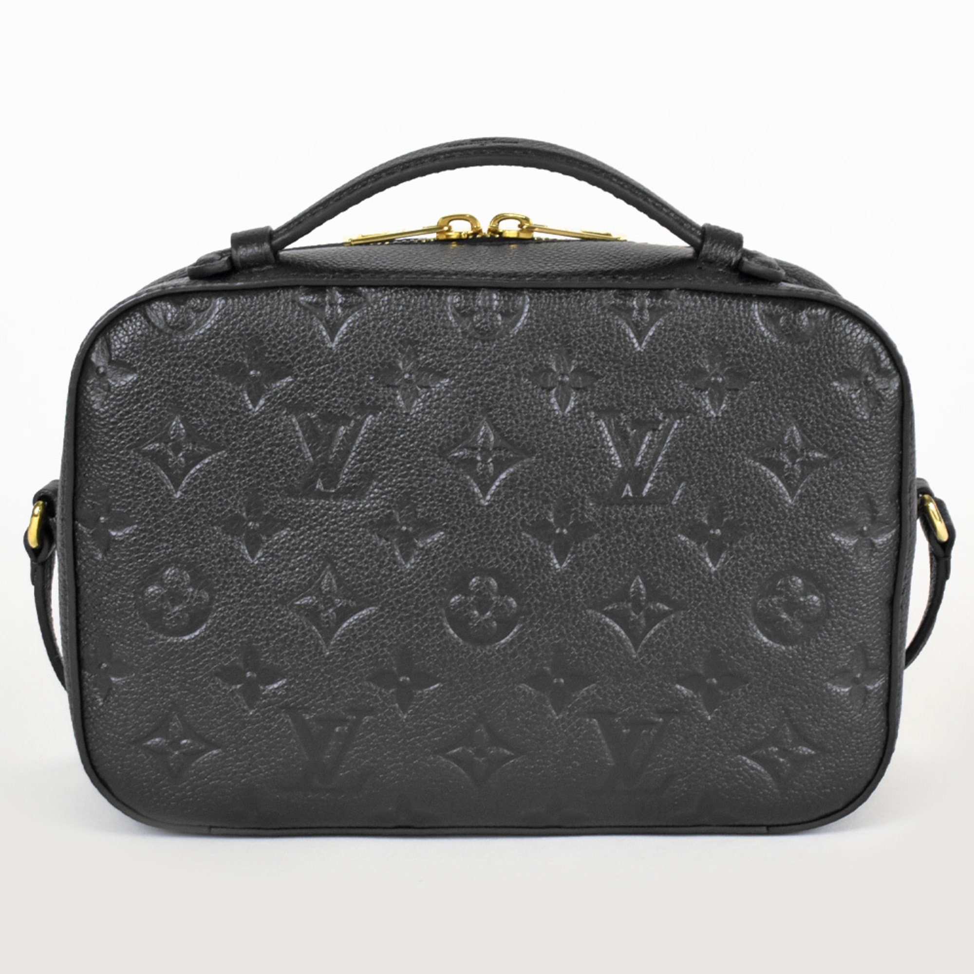 Louis Vuitton Saintonge Shoulder Bag Monogram Empreinte M44593 Noir CA5119