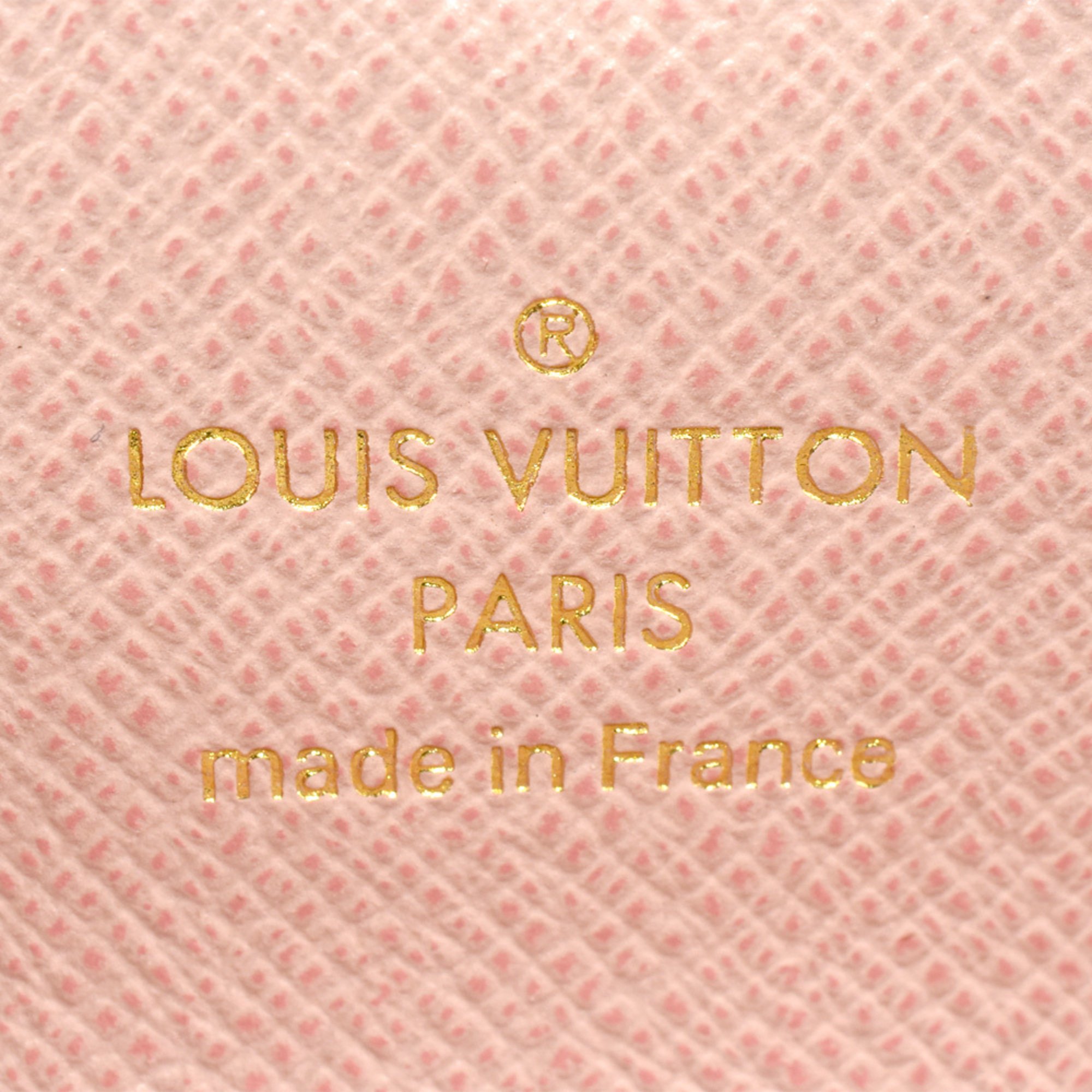 Louis Vuitton LOUIS VUITTON Portefeuille Zoe Tri-fold Wallet Monogram Giant M67641 Red TS1169 Pink