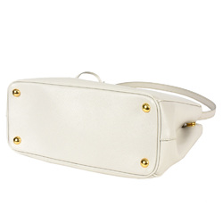 PRADA Galleria Handbag Saffiano BN2863 White Women's