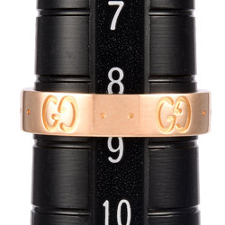 Gucci ICON Ring, Size 9, K18PG, 4mm, 3.5g, Women's