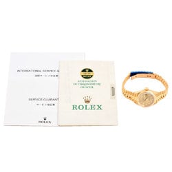 Rolex ROLEX 69178G Datejust 9 (manufactured around 1985) Wristwatch, automatic, champagne dial, 10 diamonds, K18, solid gold