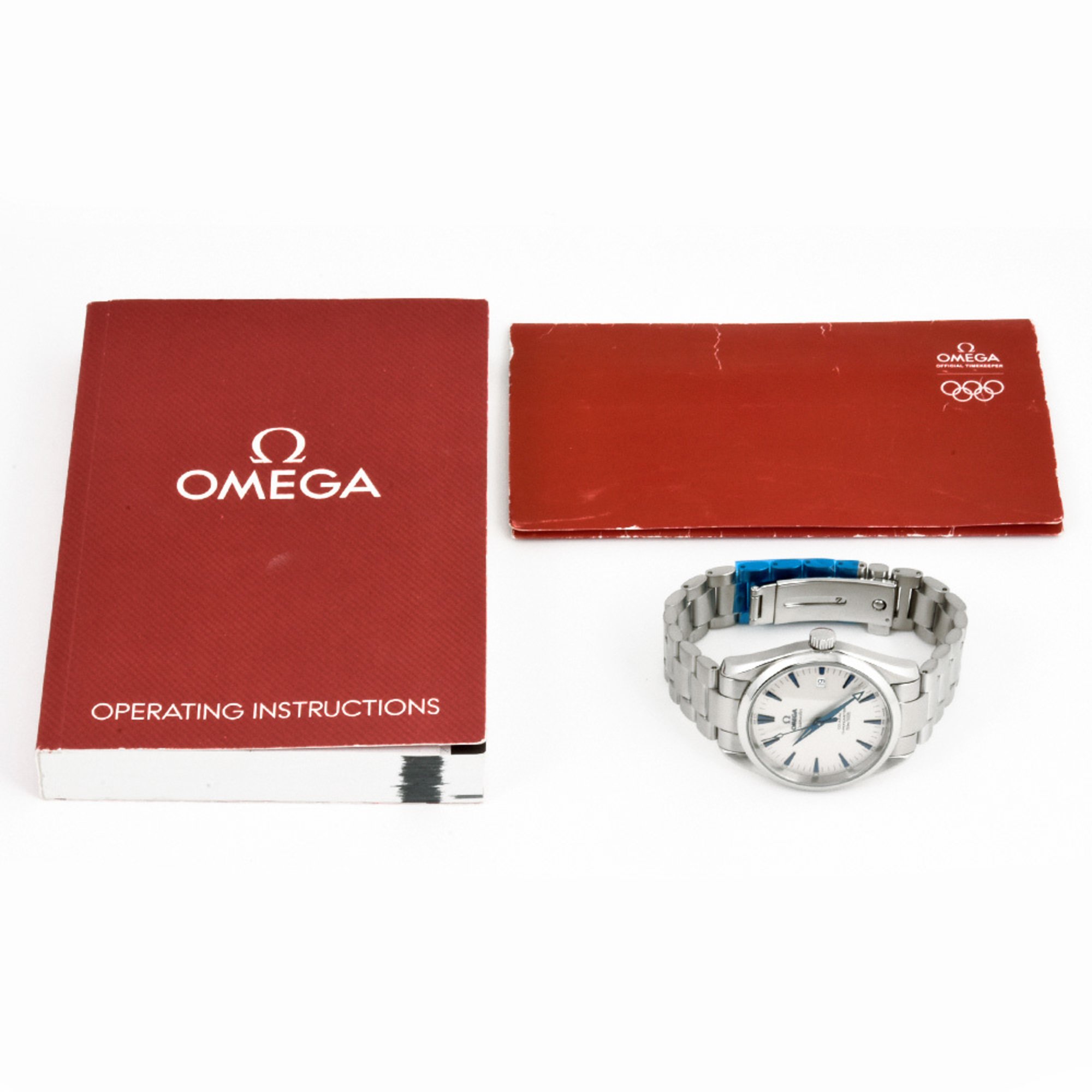 OMEGA 2503.33.00 Seamaster Aqua Terra Co-Axial Chronometer Date Wristwatch Automatic White Dial SS