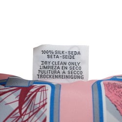 HERMES Scarf Twilly Story 100% Silk Pink Jonathan Burton