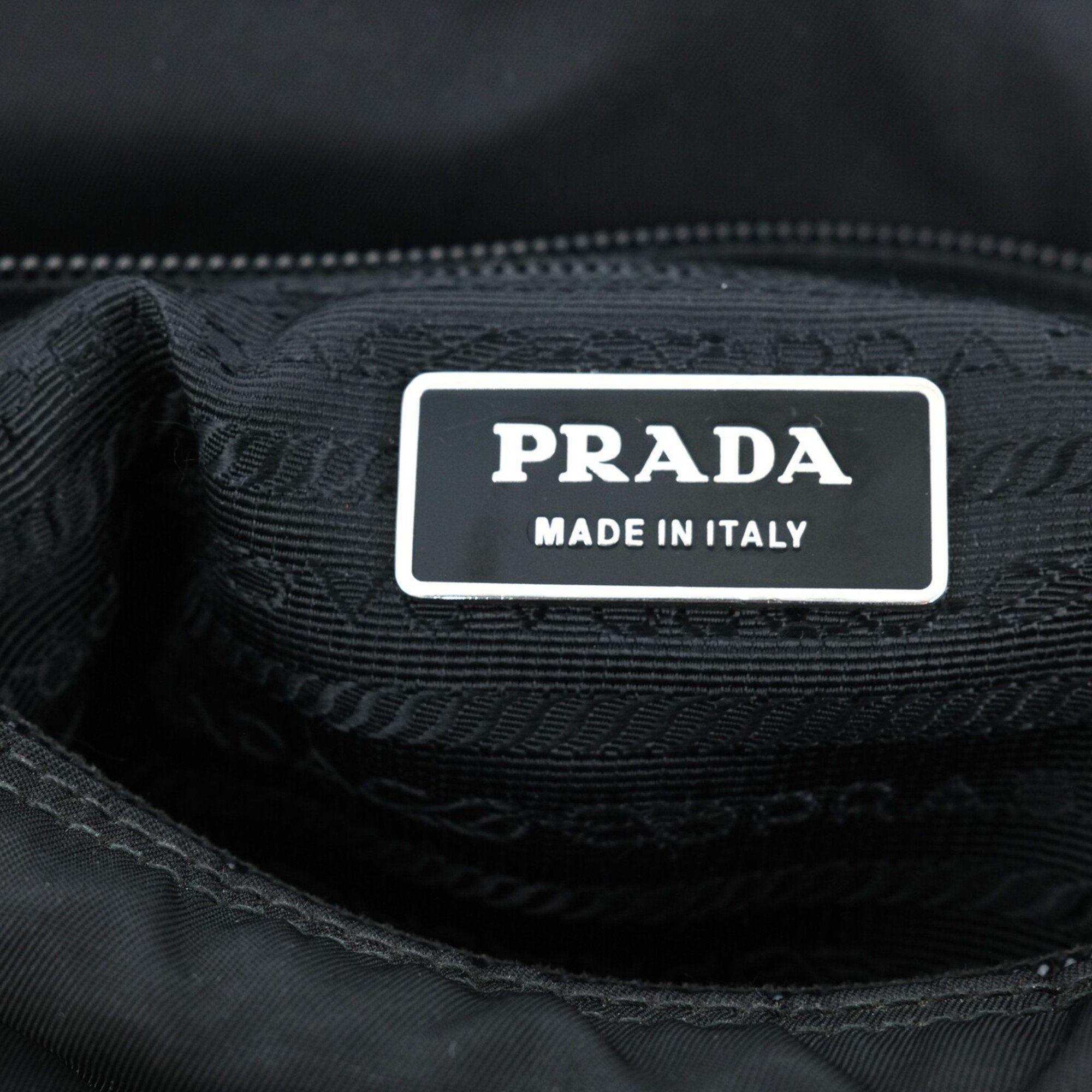 PRADA Re-Nylon Tessuto Nylon Shoulder Bag for Men and Women, Black, 1BD994