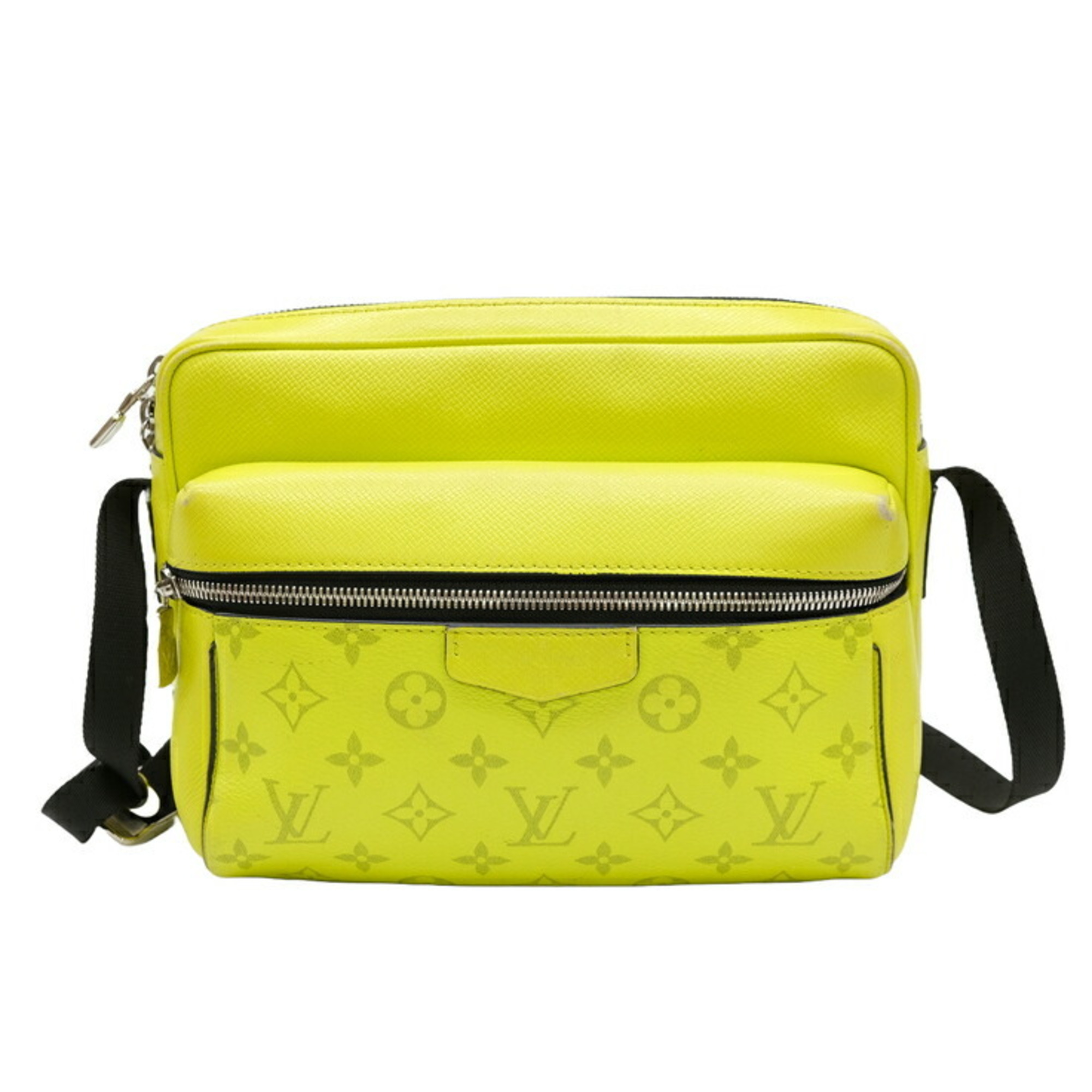 LOUIS VUITTON Louis Vuitton Taiga Rama Outdoor PM Body Bag Leather Yellow M30239