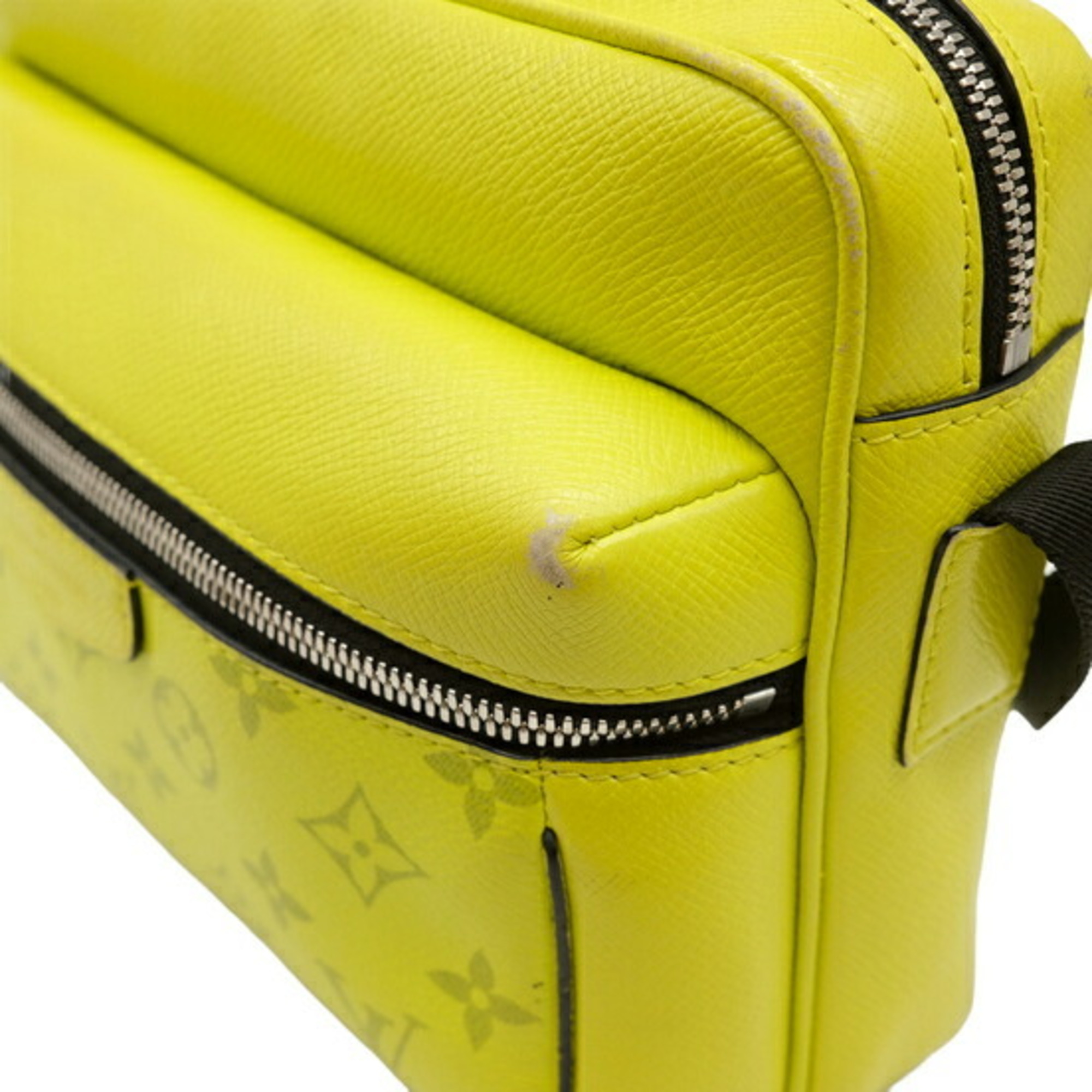 LOUIS VUITTON Louis Vuitton Taiga Rama Outdoor PM Body Bag Leather Yellow M30239