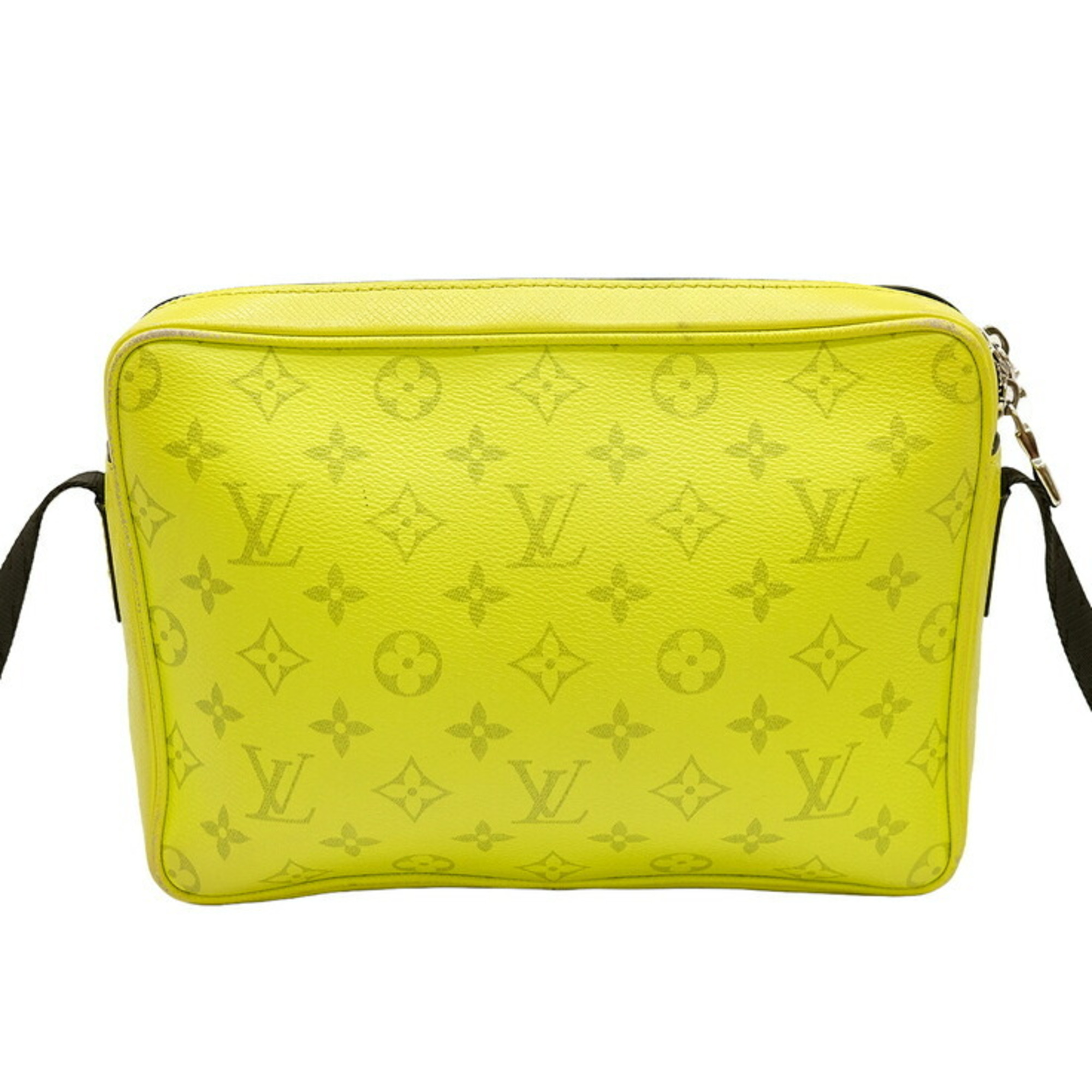 LOUIS VUITTON Louis Vuitton Taiga Rama Outdoor PM Body Bag Leather Yellow M30239