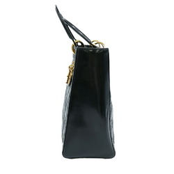 Christian Dior Lady Cannage handbag in patent leather, black