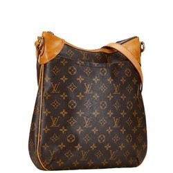 Louis Vuitton Monogram Odeon MM Shoulder Bag M56389 Brown PVC Leather Women's LOUIS VUITTON