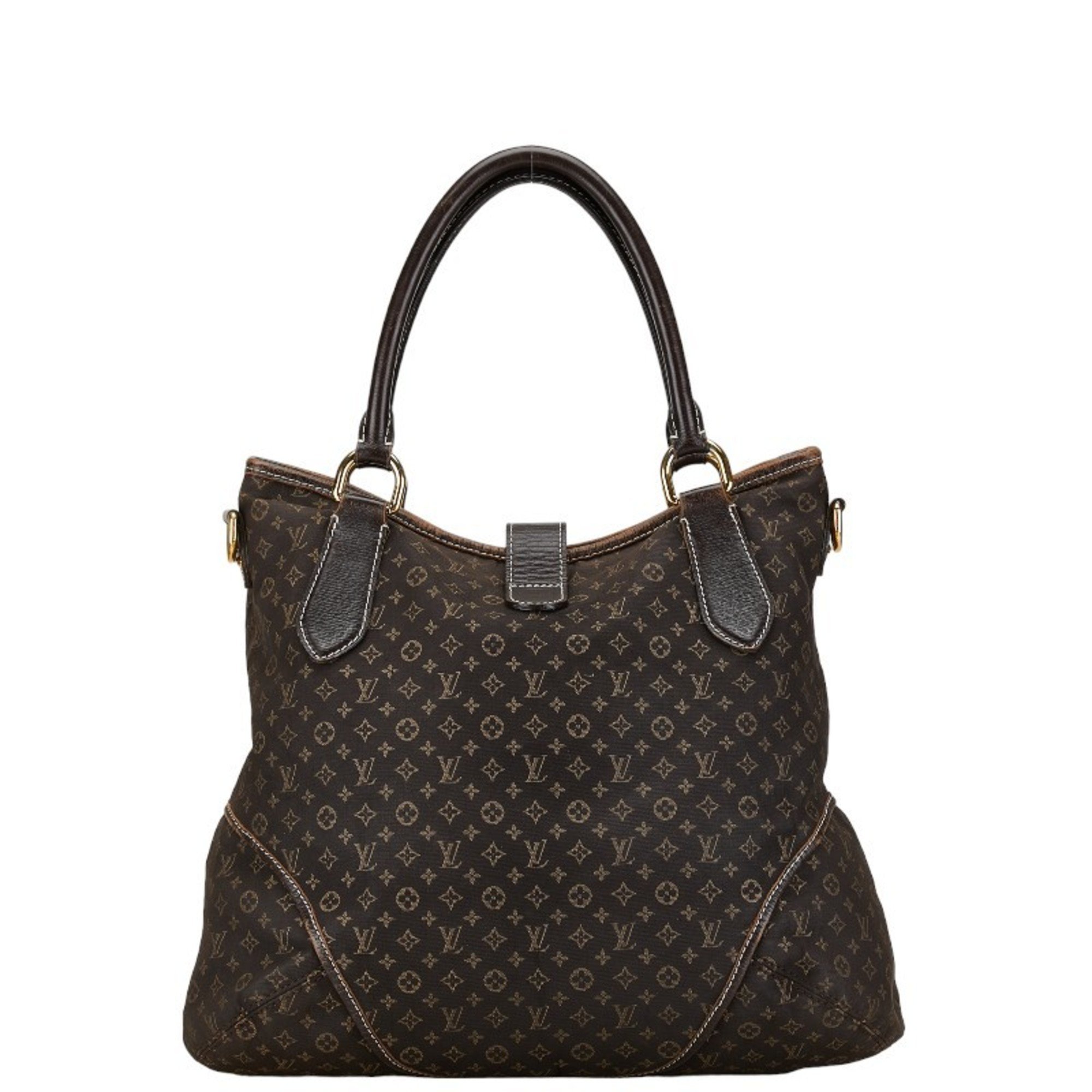 Louis Vuitton Monogram Idylle Elegy Tote Bag Shoulder M56696 Fuzan Brown Canvas Leather Women's LOUIS VUITTON