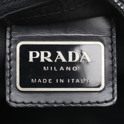 Prada Triangle Plate Sacoche Shoulder Bag Black Nylon Women's PRADA