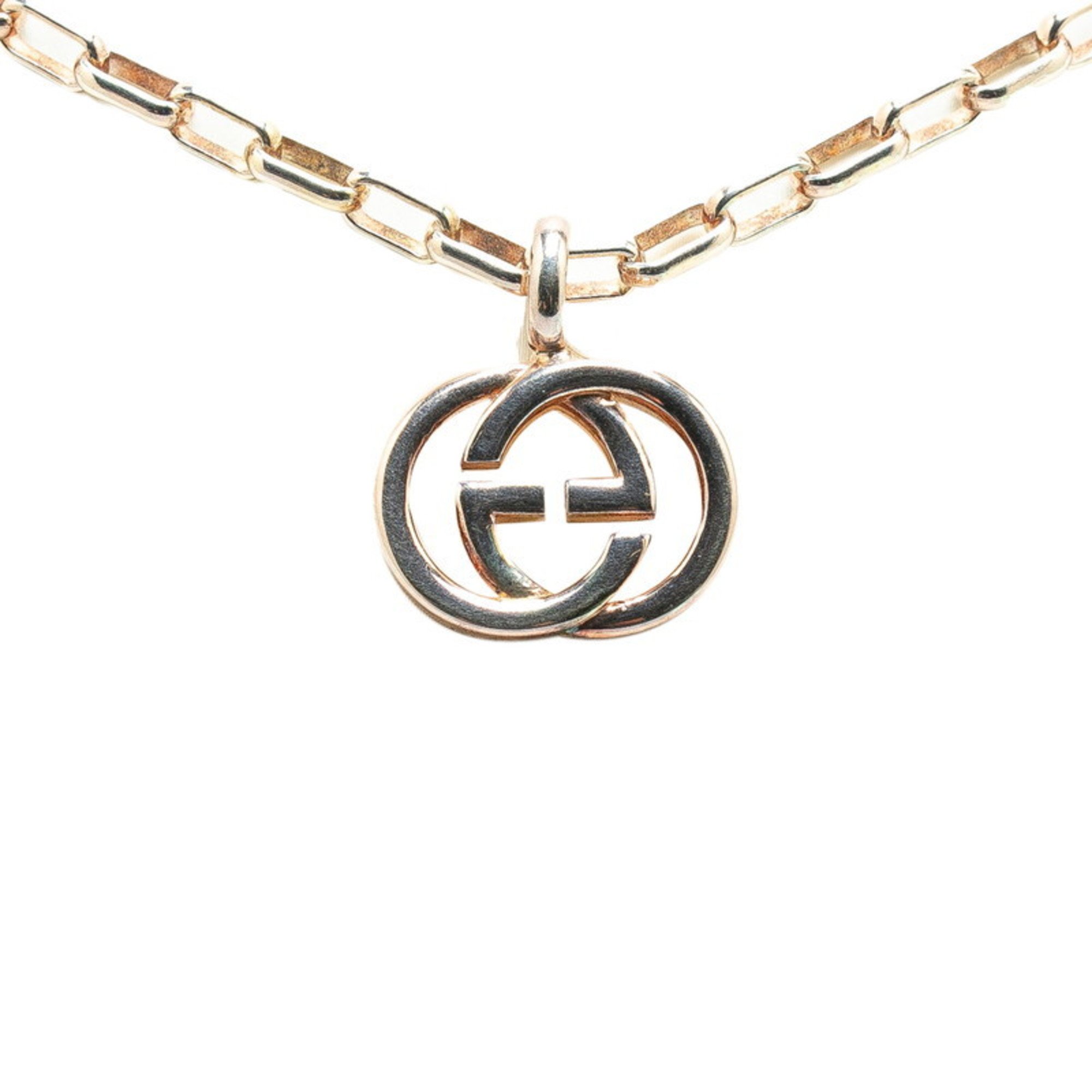 Gucci Interlocking G Pendant Necklace 295710 SV925 Silver Women's GUCCI