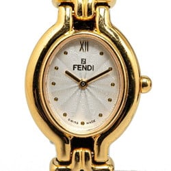 Fendi Chameleon Watch with 5 Changeable Straps, 640L, Quartz, White Dial, Plated Leather, Women's, FENDI