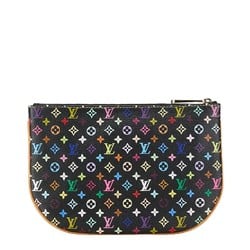 Louis Vuitton Monogram Multicolor Pochette GM Pouch Clutch Bag M60030 Noir Black PVC Leather Women's LOUIS VUITTON