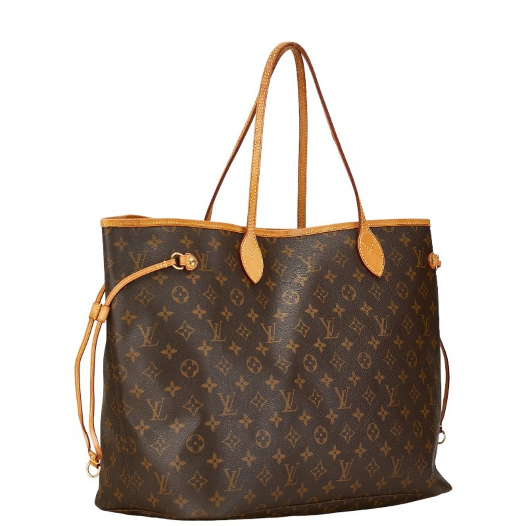 Louis Vuitton Monogram Neverfull GM Tote Bag Shoulder M40157 Brown PVC Leather Women's LOUIS VUITTON