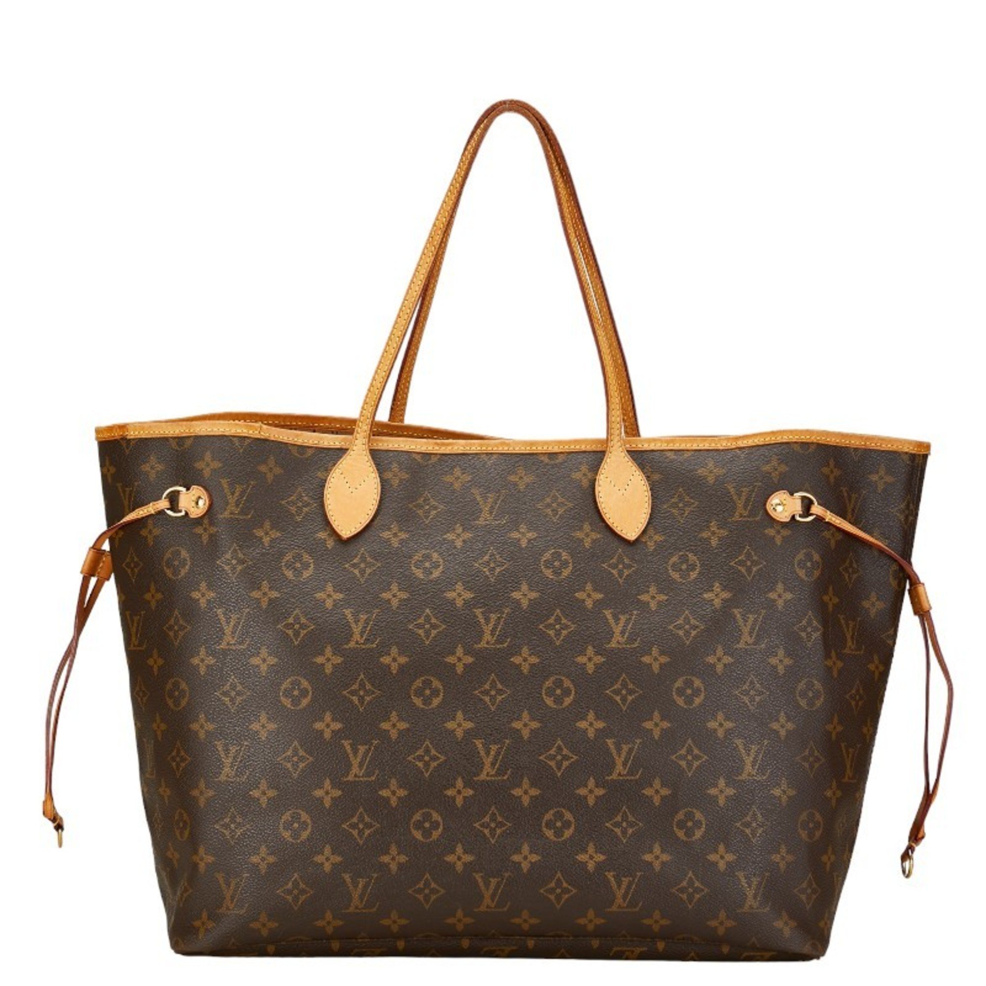 Louis Vuitton Monogram Neverfull GM Tote Bag Shoulder M40157 Brown PVC Leather Women's LOUIS VUITTON