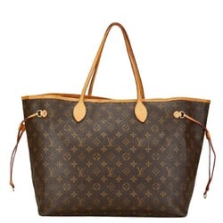 Louis Vuitton Monogram Neverfull GM Tote Bag Shoulder M40157 Brown PVC Leather Women's LOUIS VUITTON