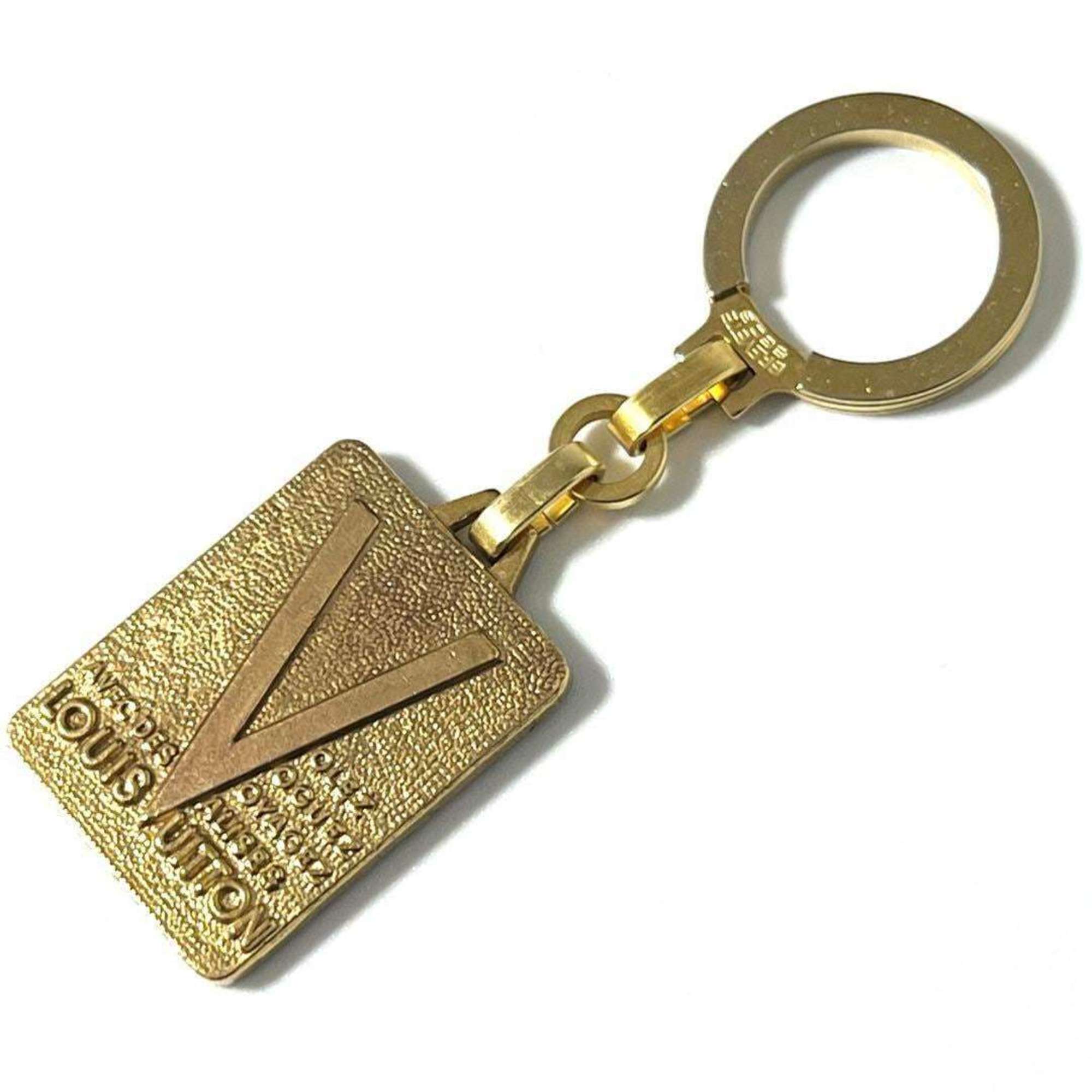 Louis Vuitton LOUIS VUITTON Men's Key Holder Ring Gold Color