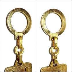 Louis Vuitton LOUIS VUITTON Men's Key Holder Ring Gold Color