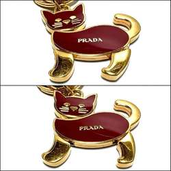 Prada Women's Key Ring Holder Charm Cat