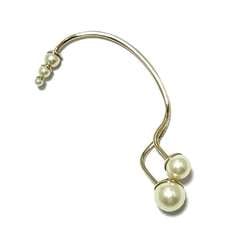 Christian Dior Dior Women's Single Ear Cuff Hook Faux Pearl