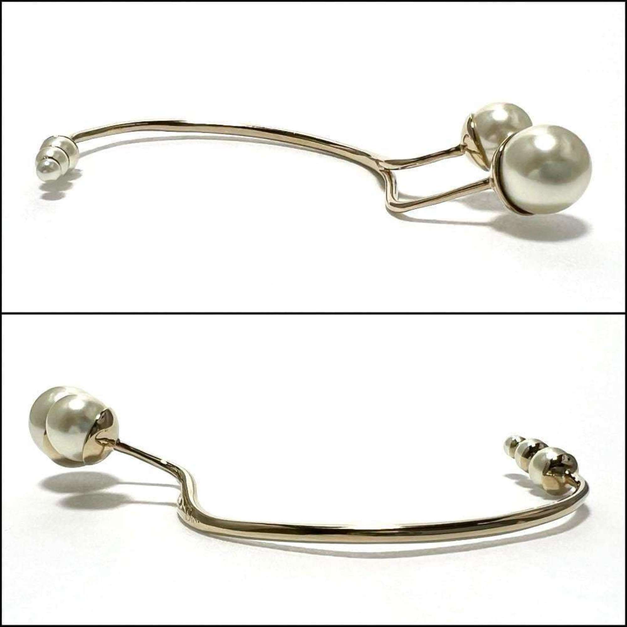 Christian Dior Dior Women's Single Ear Cuff Hook Faux Pearl