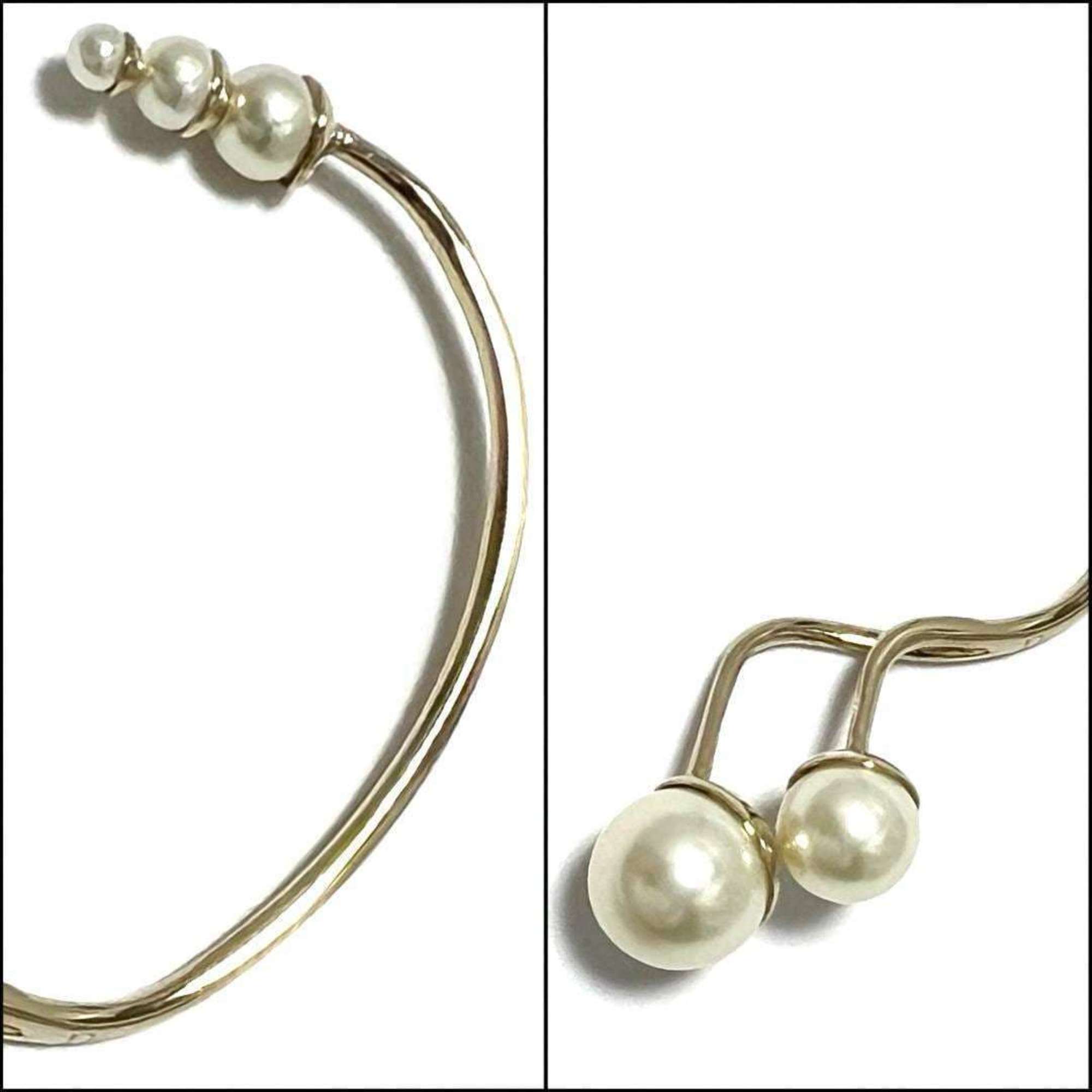 Christian Dior Dior Women's Single Ear Cuff Hook Faux Pearl