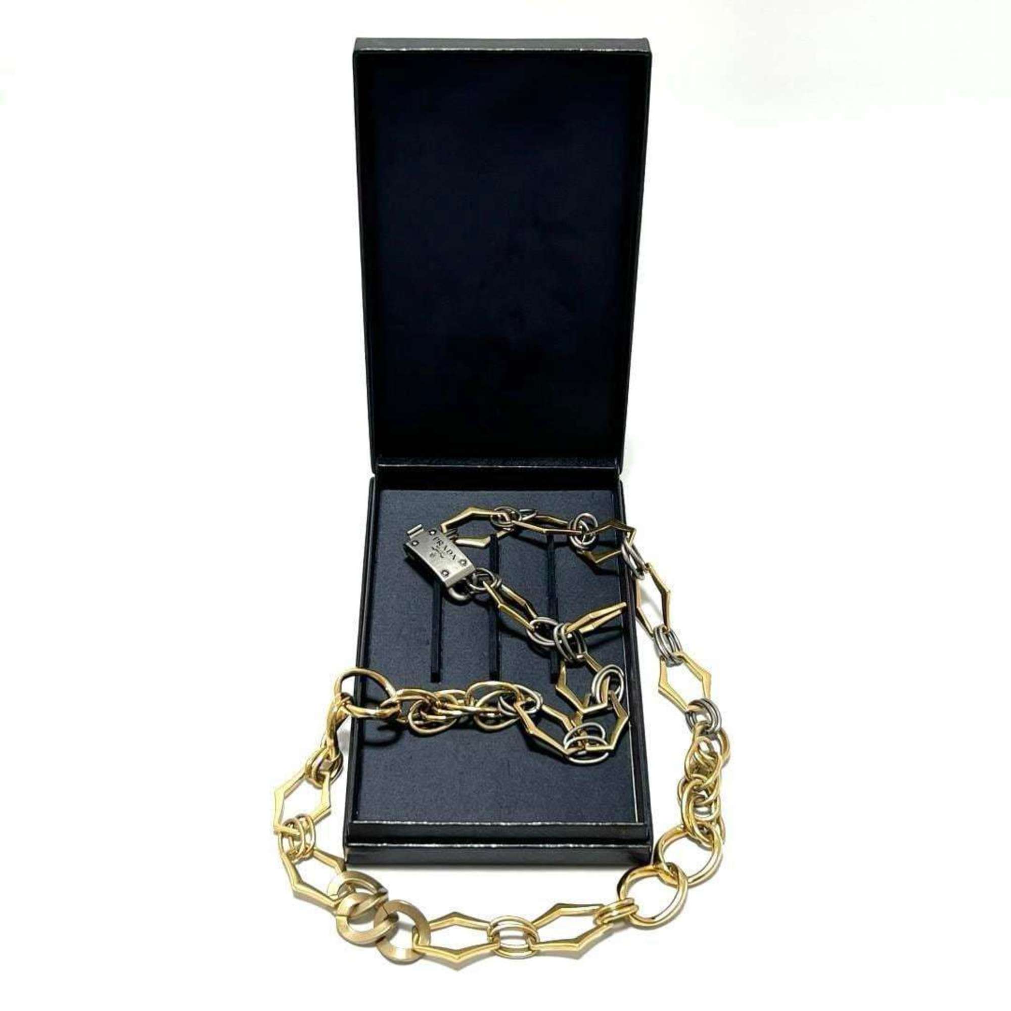 PRADA Men's and Women's Long Chain Necklace Pendant