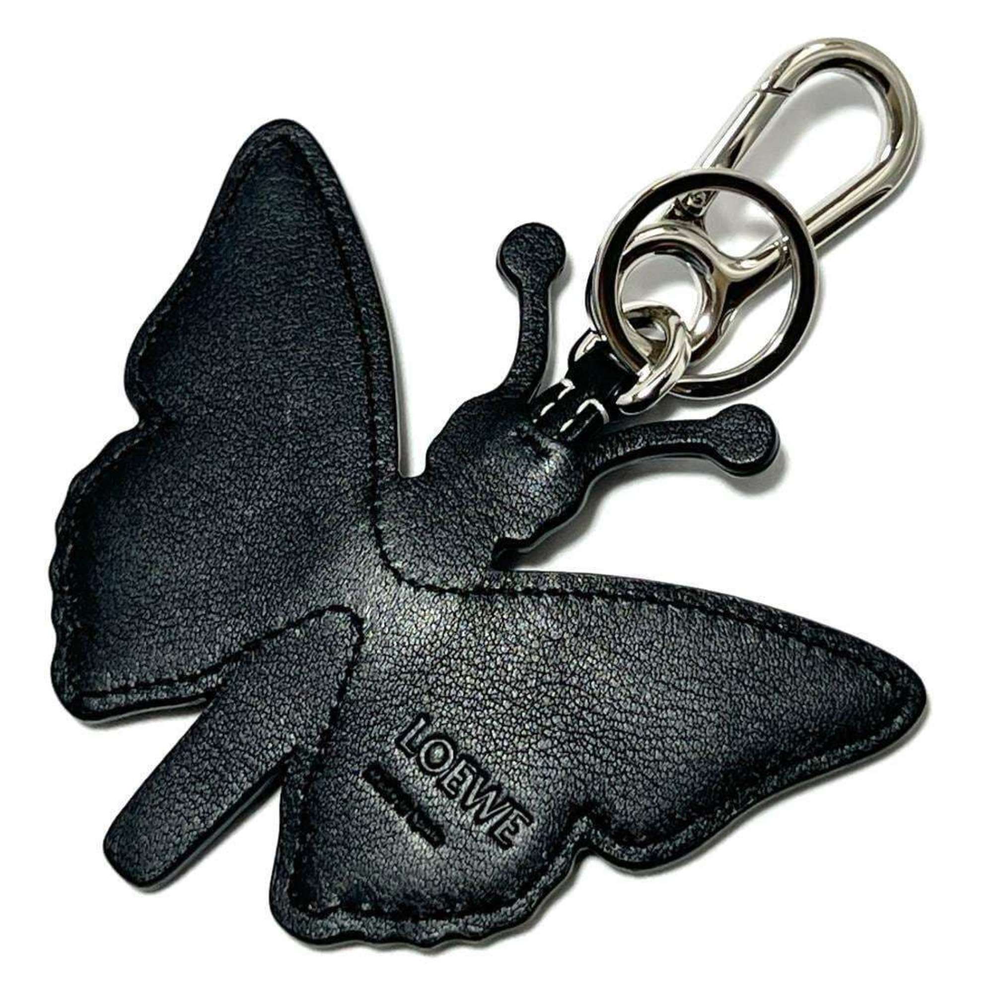 LOEWE Women's Bag Charm Key Ring Holder Butterfly