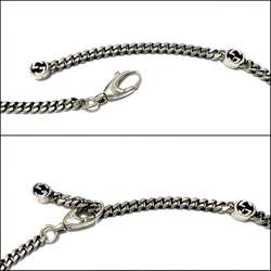 GUCCI Men's and Women's Interlocking G Necklace Pendant Silver