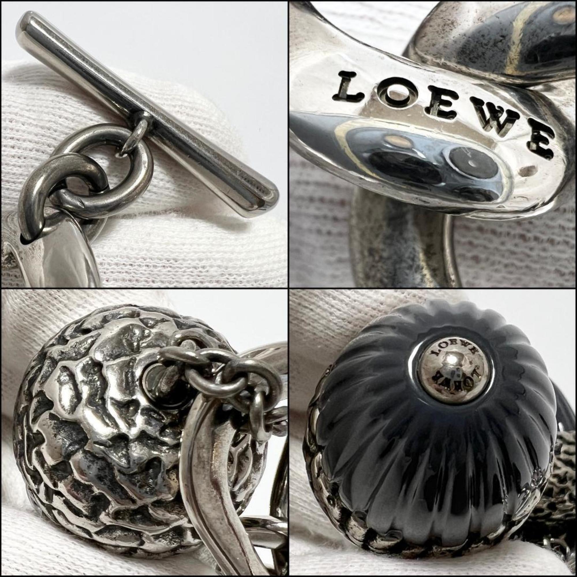 LOEWE Women's Chain Belt Antique Metal Acorn