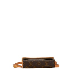 Louis Vuitton Monogram Pochette Florentine Body Bag Waist M51855 Brown PVC Leather Women's LOUIS VUITTON