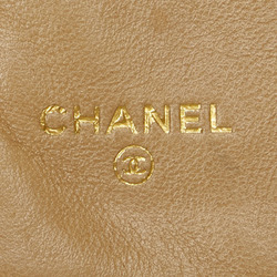 Chanel Coco Mark Long Wallet Beige Caviar Skin Women's CHANEL