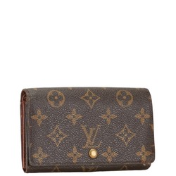 Louis Vuitton Monogram Portemonnay Bi-fold Wallet M61730 Brown PVC Leather Women's LOUIS VUITTON