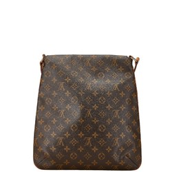 Louis Vuitton Monogram Musette Shoulder Bag M51256 Brown PVC Leather Women's LOUIS VUITTON