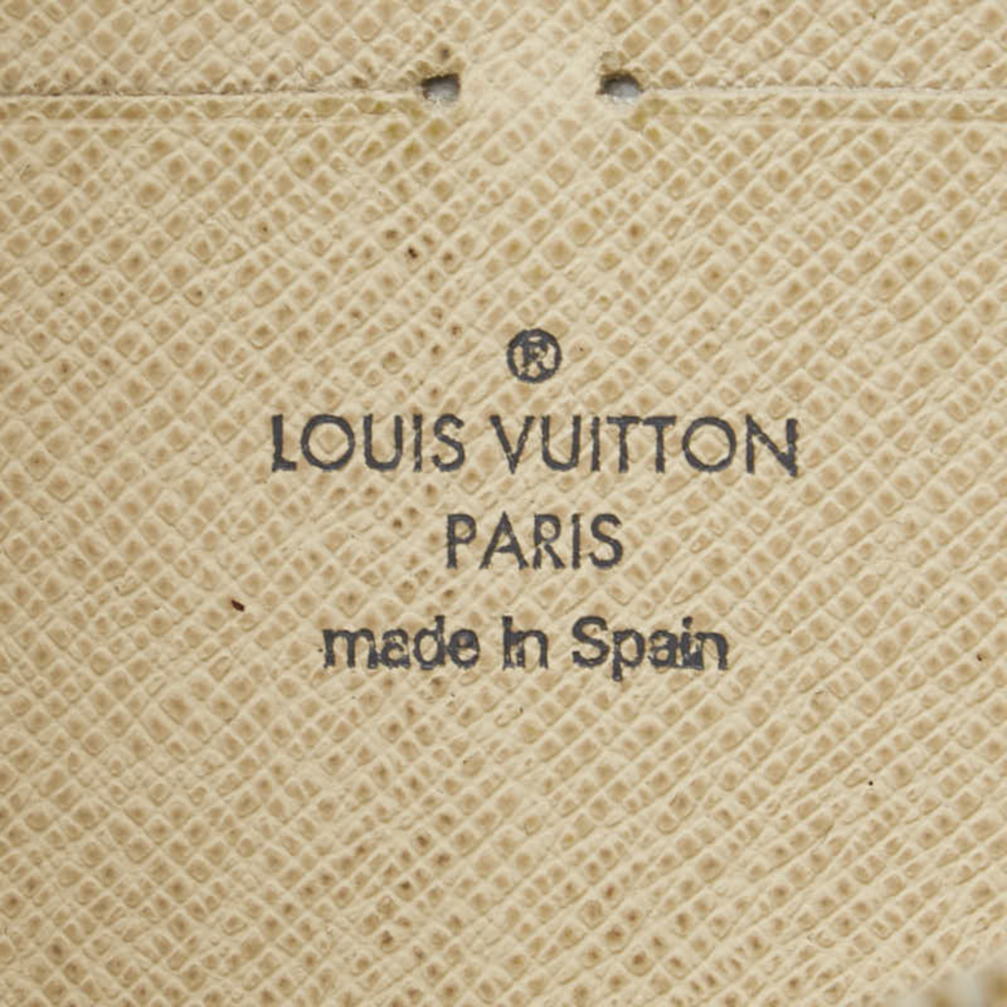 Louis Vuitton Damier Azur Zippy Wallet Round Long N60019 White PVC Women's LOUIS VUITTON