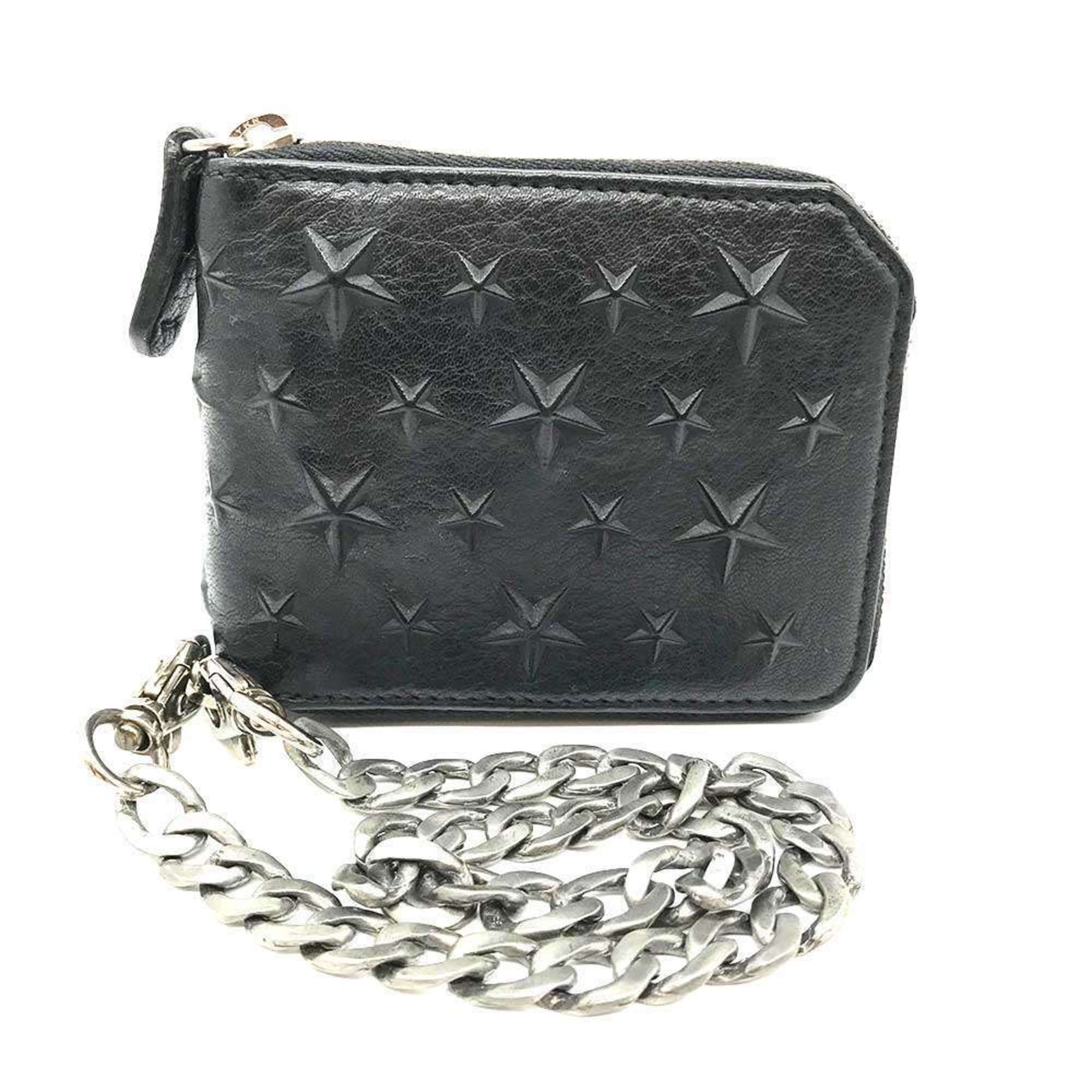 Jimmy Choo Wallet Black Leather