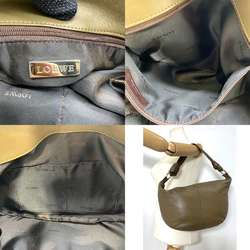 LOEWE Hobo Shoulder Bag in Khaki Nappa Leather