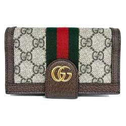 Gucci Smartphone Shoulder Bag GG Supreme Sherry Line iPhone SE Case Chain 523163 GUCCI