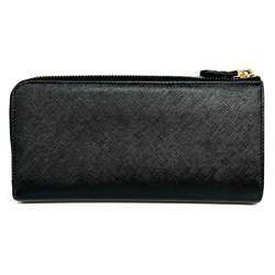 Salvatore Ferragamo Ferragamo Vara Ribbon L-shaped leather black long wallet