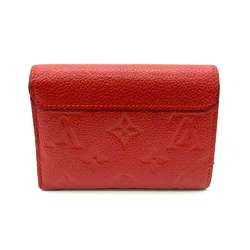 Louis Vuitton Wallet Portefeuille Pont Neuf Compact Cerise Red Tri-fold Women's Monogram Empreinte Leather M62185