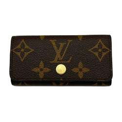 Louis Vuitton Multicle 4 Key Case Monogram Brown x Blue 4-ring Keychain M69517 LOUIS VUITTON