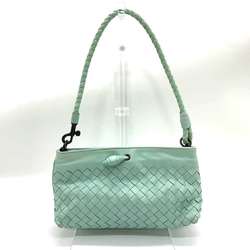 Bottega Veneta Intrecciato Handbag Blue Leather 179798 BOTTEGA VENETA