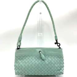 Bottega Veneta Intrecciato Handbag Blue Leather 179798 BOTTEGA VENETA