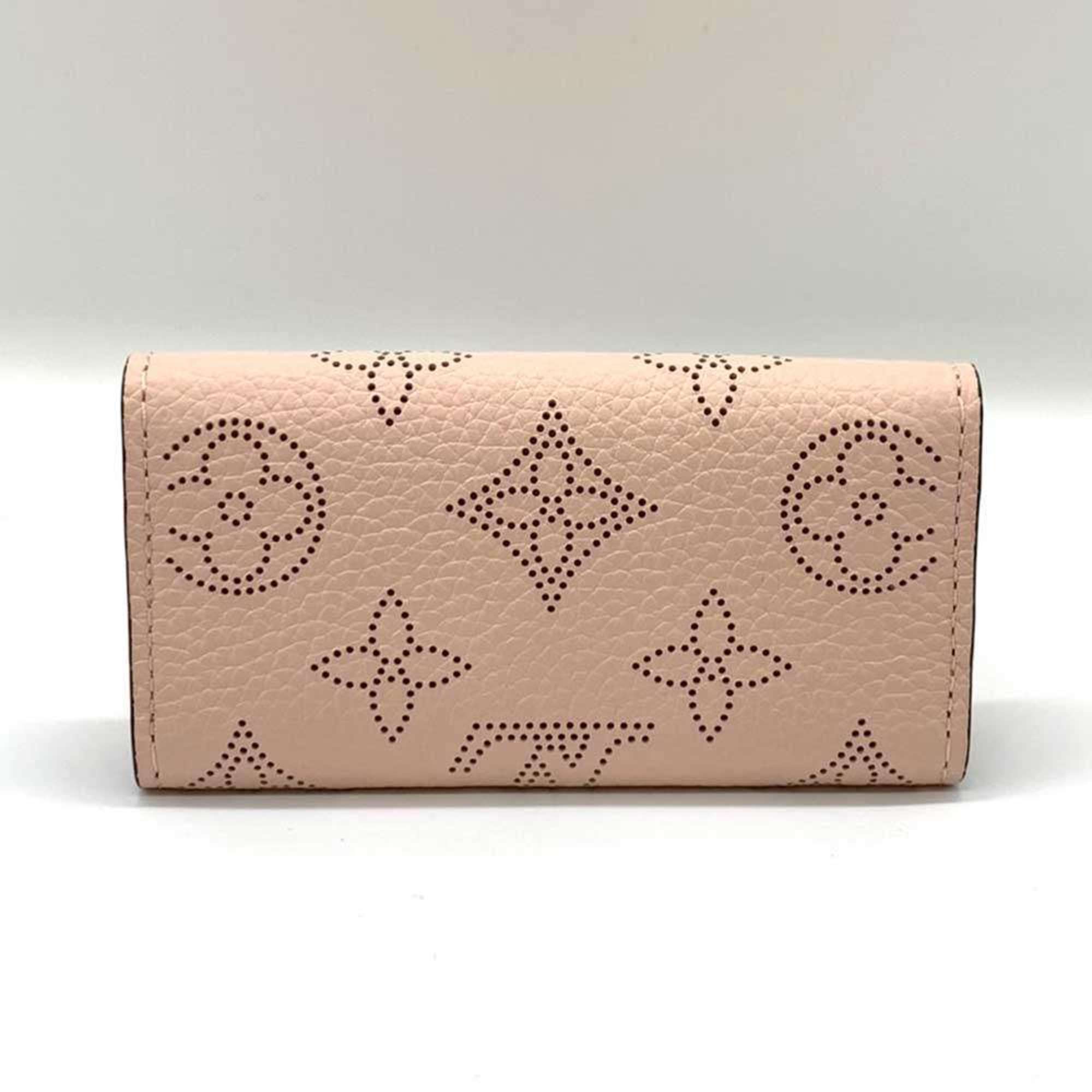 Louis Vuitton Accessories Multicle 4 Magnolia Pink 4-ring Key Case for Women Monogram Mahina Leather M82760 LOUISVUITTON