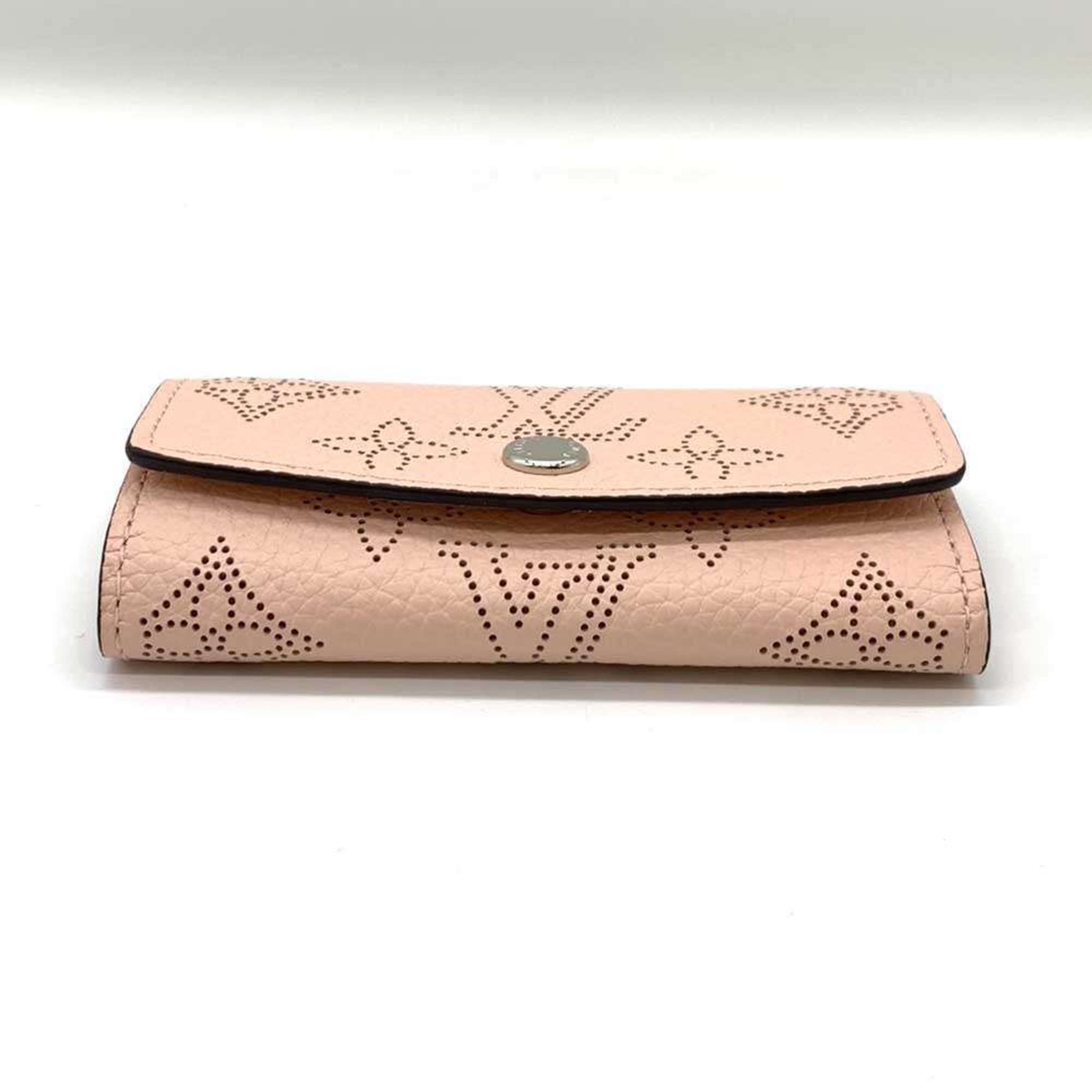 Louis Vuitton Accessories Multicle 4 Magnolia Pink 4-ring Key Case for Women Monogram Mahina Leather M82760 LOUISVUITTON