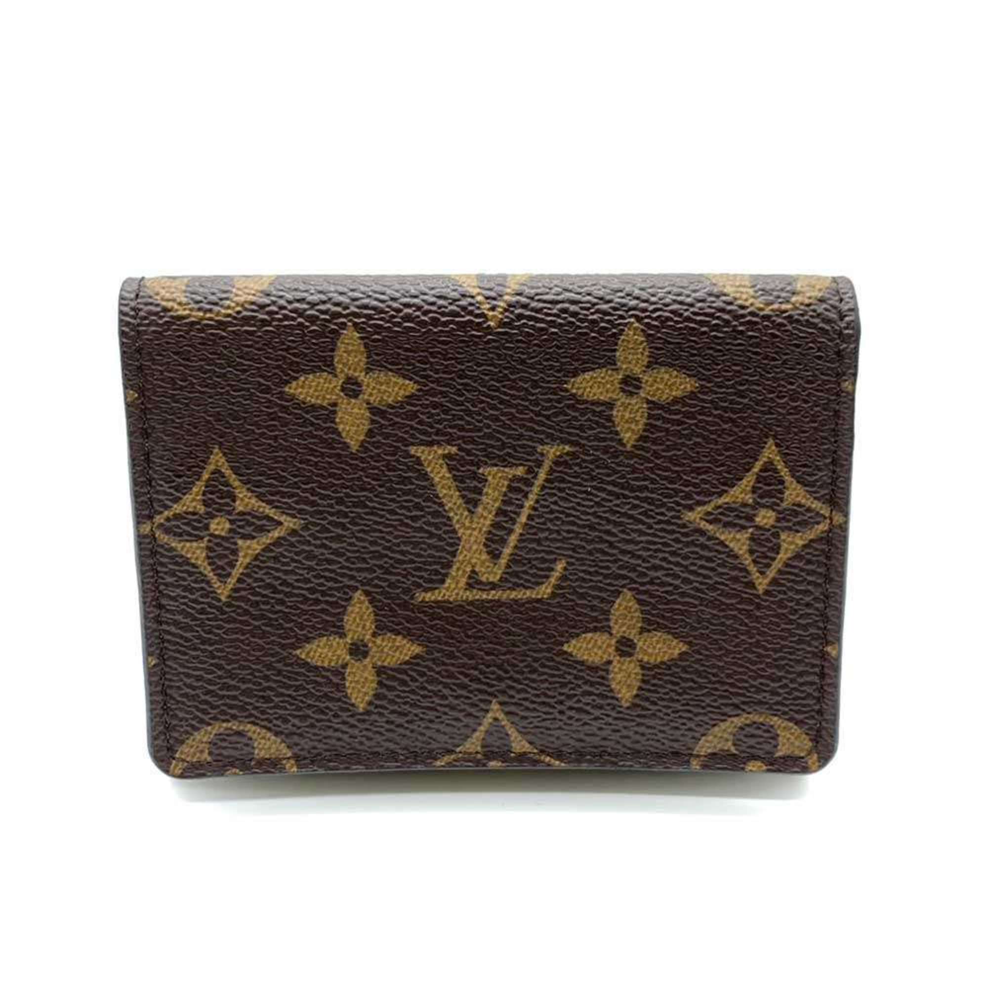 Louis Vuitton Accessories Envelope Carte de Visite Brown Business Card Holder/Card Case Holder Square Bifold Ladies Men's Monogram M63801 LOUISVUITTON